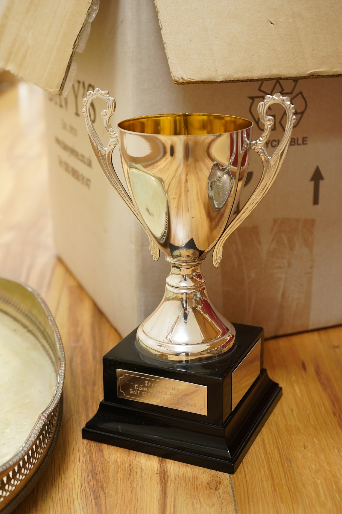 A collection of silver plated ware